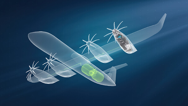 Airbus公开新闻图：氢燃料电池航空推进